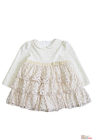 Плаття святкове світло-рожеве для маленької дівчинки (68 см.)  MYMIO baby