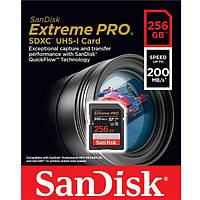 Карта пам'яті SanDisk 256 GB SDXC UHS-I U3 V30 Extreme PRO (SDSDXXD-256G-GN4IN)