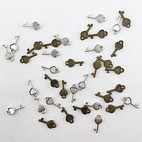 Підвіска металева "Серце-ключ"