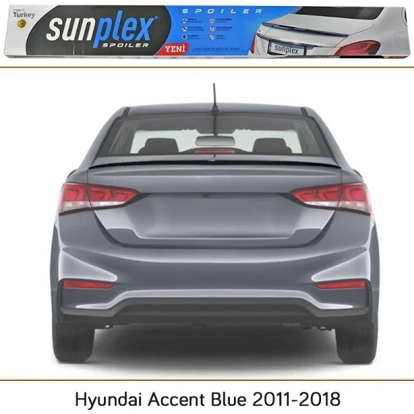 Спойлер багажника Hyundai Accent седан 2010-2017 (скотч) Sunplex
