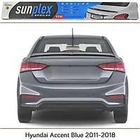 Спойлер багажника Hyundai Accent седан 2010-2017 (скотч) Sunplex