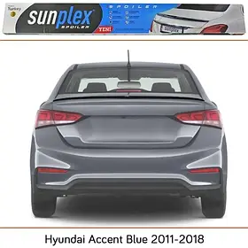Спойлер багажника Hyundai Accent седан 2010-2017 (скотч) Sunplex