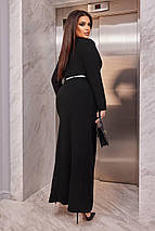 Довга сукня з креп дайвінгу демісезонна, фото 4