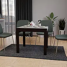 Стіл - слайдер обідній КОРС Neman, колір бетон + ноги венге, фото 2