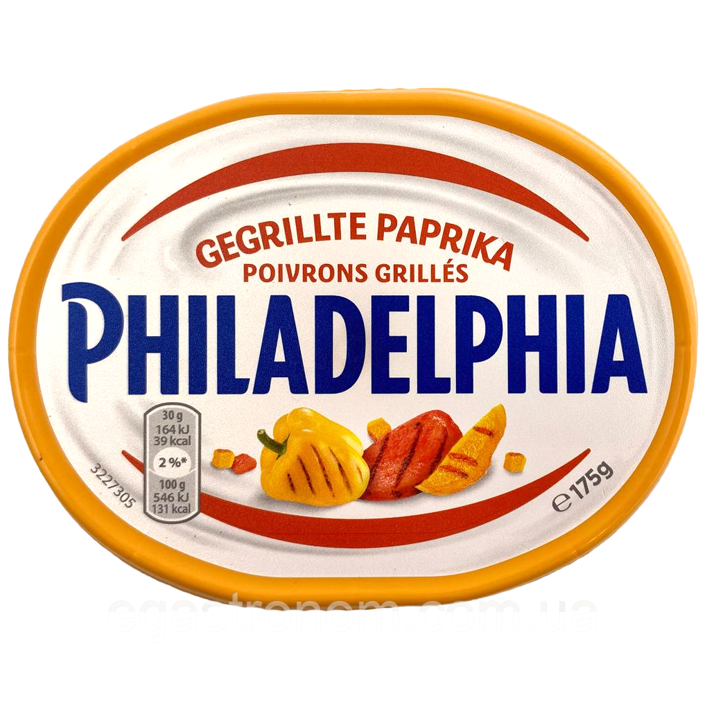 Крем-сир паприка гриль Філадельфія Philadelphia grilled paprika 175g 10шт/ящ (Код: 00-00015973)