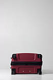 Валіза середня M поліпропілен бордо 66х44х26+5/77л/3.7кг/Snowbal 33603, фото 4