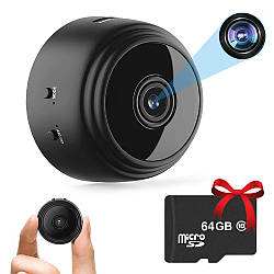 Міні IP камера з WiFi, A9 + Подарунок Карта пам'яті 64GB / Бездротова IP камера