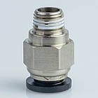 Фітинг пневматичний  прямий під трубку D8, різьблення R 1/8"