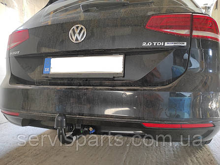 Фаркоп Volkswagen Passat B8 2014- (Фольксваген Пассат Б8) швидкознімний на ключах, фото 1