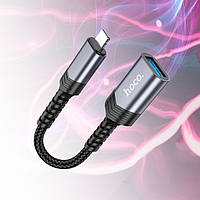 Переходник Lightning to USB 2.0 на OTG для планшетов и смартфонов TPE Hoco UA24 Lightning