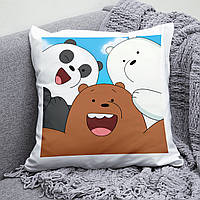 Декоративна подушка We Bare Bears Білий ice bear Ми звичайні ведмеді