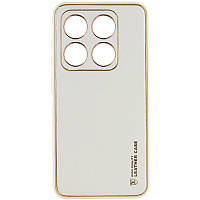 Шкіряний чохол Xshield для Xiaomi 14 Білий / White