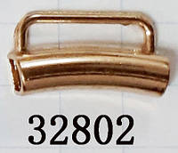 Трубочка з рамкою 18 мм золото