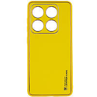 Шкіряний чохол Xshield для Xiaomi 14 Жовтий / Yellow