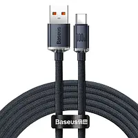 Кабель Baseus Crystal Shine Series Cable USB to Type-C 100W (2m) быстрая зарядка 2 м 100 Вт CAJY000501