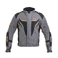 Чоловіча мото-куртка W-TEC Brandon - розмір S, чорно-сіро-оранжева лучшая цена с быстрой доставкой по Украине