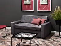 Двухместный раскладной диван американский мило графит для небольшой гостиной
