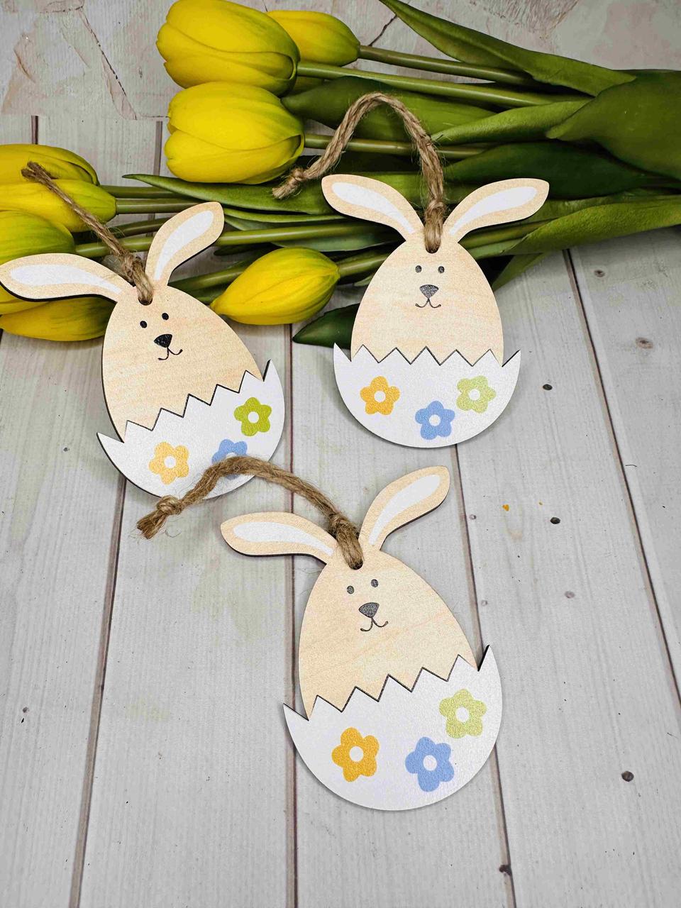 Великодній декор Заєць 10х8 см (1 шт.), фото 1