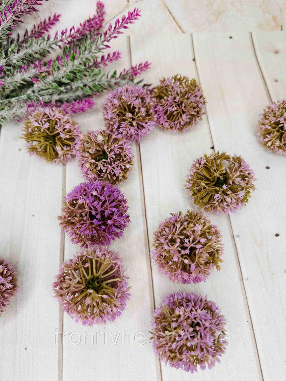 Квіти головка часнику 5 см (ціна за 1 шт.). Колір фіолетовий