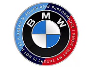 Эмблема БМВ 82 мм Значок Ф30 BMW F30 M PERFORMANCE Юбилейный значок на 50 лет