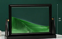Песчаный пейзаж 3D Зеленый Картина релакс для успакоения