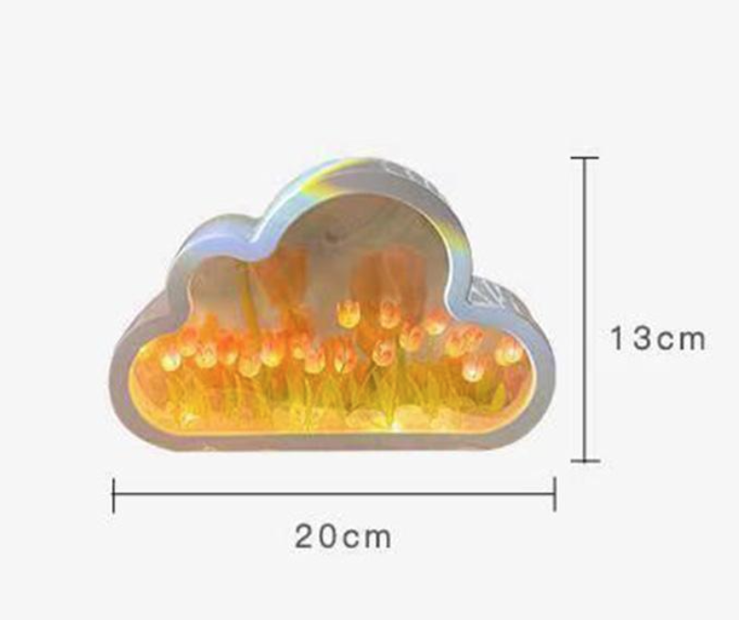 Украшения для спальни тучка Светодиодный ночник Своими руками облачко тюльпанов Облако тюльпанов - фото 3 - id-p2107681587