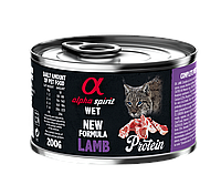 Влажный корм Alpha Spirit Lamb Protein с ягнятиной для взрослых котов 200 г (as311278)