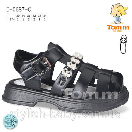 Дитяче літнє взуття гуртом. Дитячі босоніжки 2024 бренда Tom.m для дівчаток (рр. з 29 по 34), фото 1