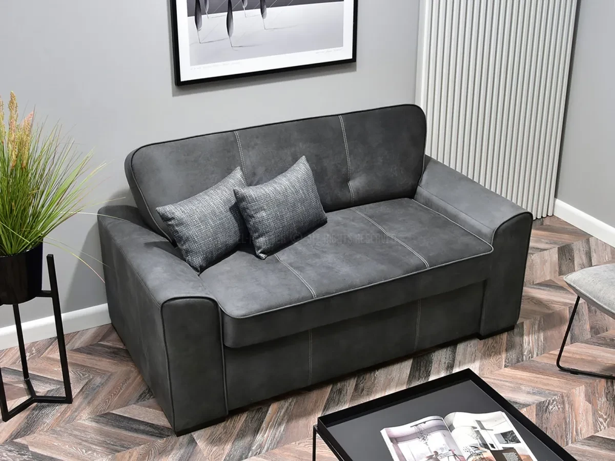 Элегантный маленький отдельно стоящий линографитовый диван для спания с контейнером для постельных - фото 3 - id-p2107617033