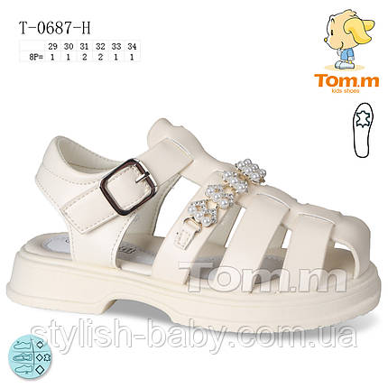 Дитяче літнє взуття гуртом. Дитячі босоніжки 2024 бренда Tom.m для дівчаток (рр. з 29 по 34), фото 1