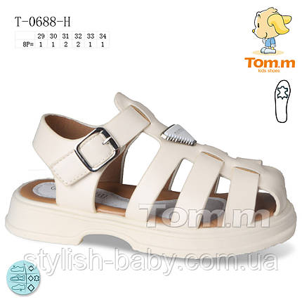 Дитяче літнє взуття гуртом. Дитячі босоніжки 2024 бренда Tom.m для дівчаток (рр. з 29 по 34), фото 1
