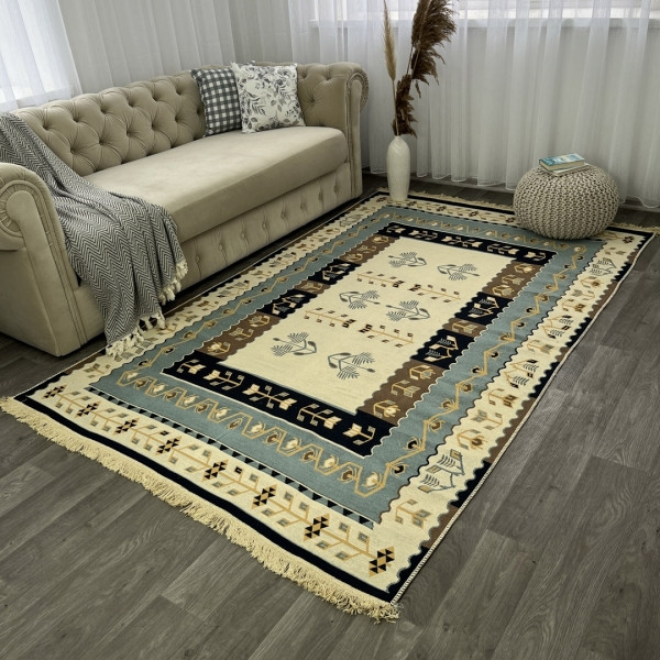 Турецькі килими м'які бавовняні 160х250 см, фото 1