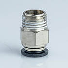 Фітинг пневматичний APC 08-02 прямий під трубку D8, різьблення R 1/4"