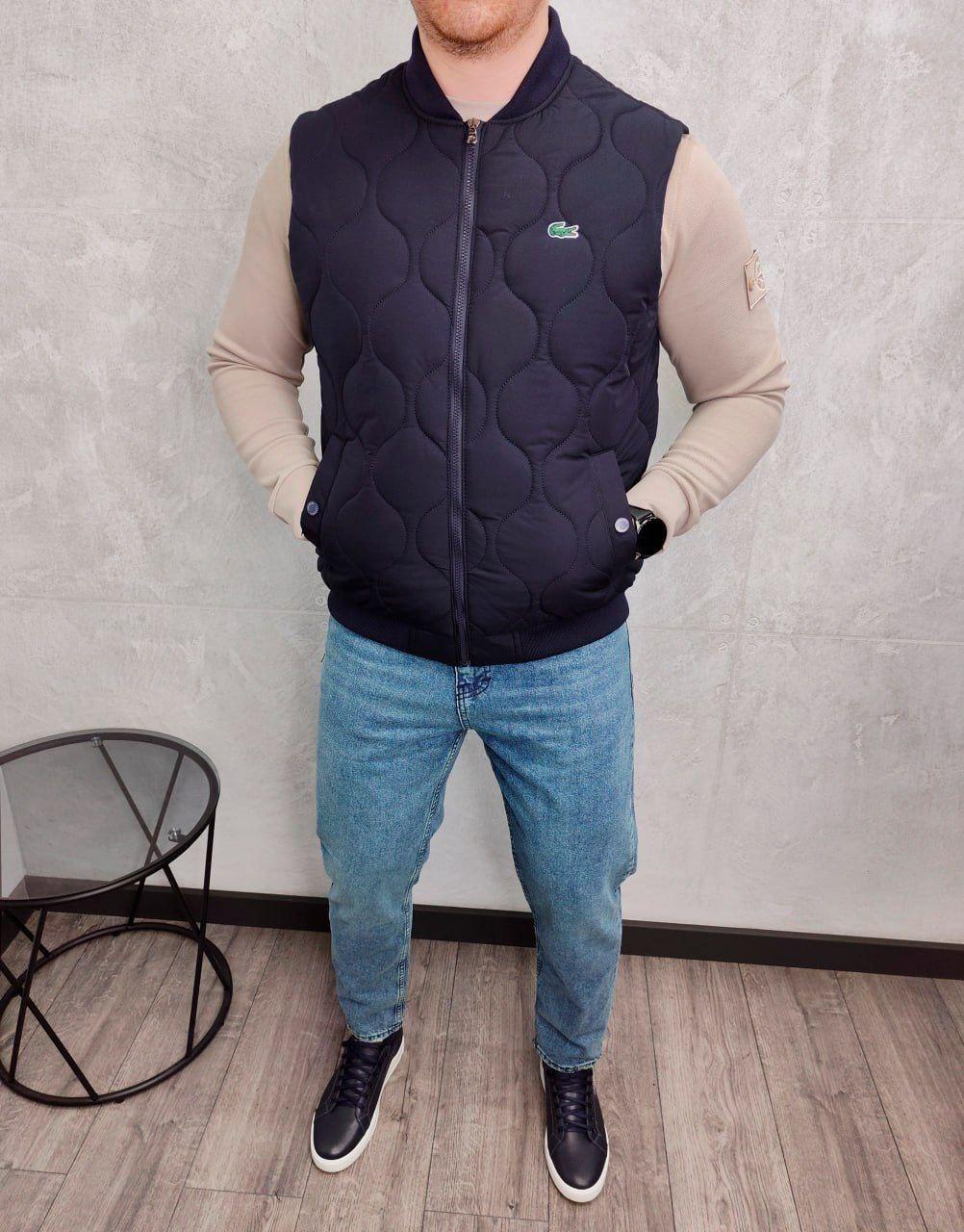 Чоловічий жилет Lacoste H4258 чорний, фото 1