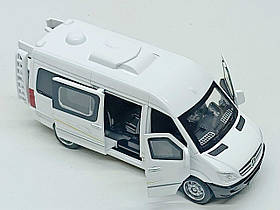 Машинка Автосвіт "Mercedes-Benz Sprinter 2006 року" дельфін 1:32 білий AP-1816