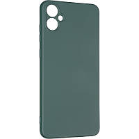 Чохол Fiji Full Soft Premium для Samsung Galaxy A05 (A055) протиударний бампер з мікрофіброю Dark Green