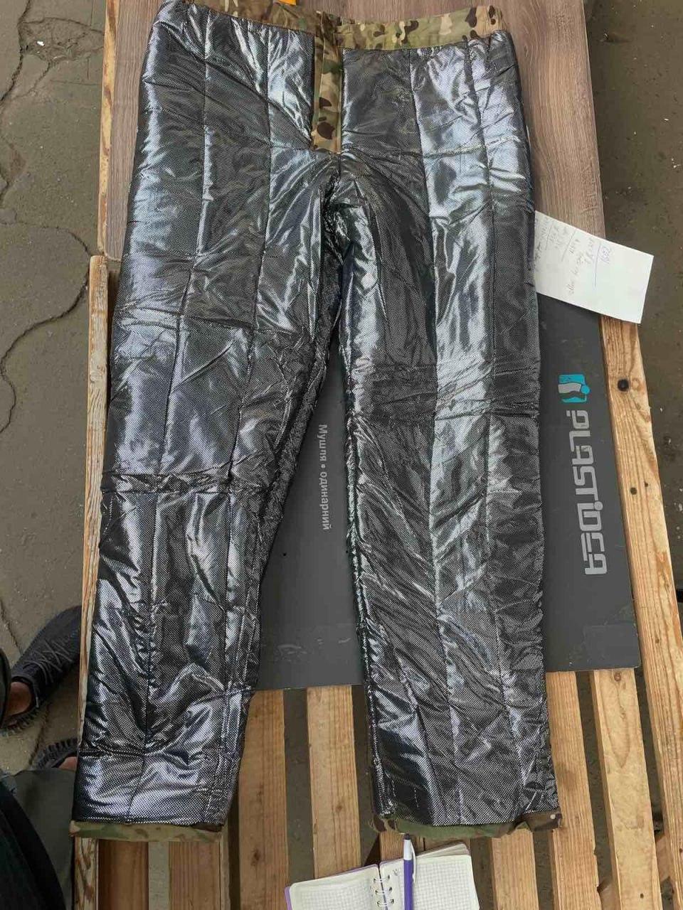 Мужские тактические зимние штаны мультикам omni-heat, военные водоотталкивающие брюки рип стоп аmu mil - фото 5 - id-p2107668040