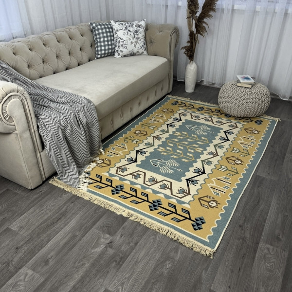 Турецькі килими м'які бавовняні120х180 см, фото 1