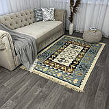 Турецькі килими м'які бавовняні120х180 см, фото 2