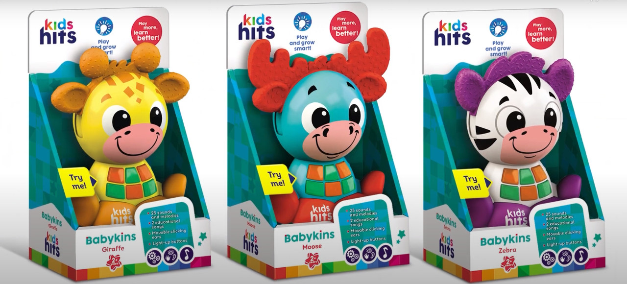 Музична розвиваюча дитяча іграшка від 2-х років рухаються деталі 25 звуків та мелодій 2 пісні KH10/001/2/4, фото 1