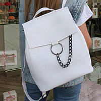 Белый женский рюкзак трансформер сумка WeLassie