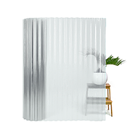 Шифер прозрачный волновой, ширина 1,5м, бесцветный стеклопластик Стандарт (Италия)