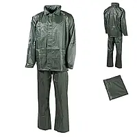 Военный защитный комплект от дождя брюки куртка Regenanzug полиэстер олива, Дождевик костюм водонепроницаемый