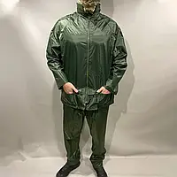 Военный защитный комплект от дождя брюки куртка Regenanzug полиэстер олива, Дождевик костюм водонепроницаемый