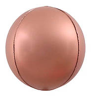 Воздушный шарик сфера, размер - 55 см., цвет - шоколад