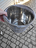 Відро з харчової неіржавкої сталі відро неірж. лите на 5 літрів, фото 9