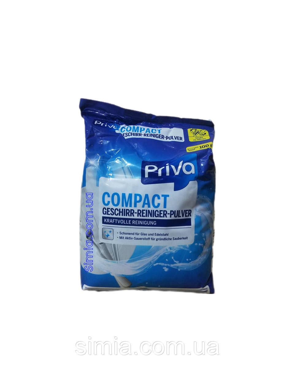 Порошок для посудомийки Priva compact 100 циклів 1,8 кг - фото 1 - id-p2107680384