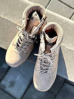 Военные ботинки мужские антискользящие койот замша, Тактическая зимняя обувь непромокаемая теплая mil