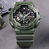 Наручний годинник для військових тактичні водонепроникні протиударні Skmei Годинники військові зелені з підсвічуванням, фото 8