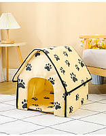 Домик для котов и кошек Pet Style "HUT" 47х43х40 Бежевый (2C0210)